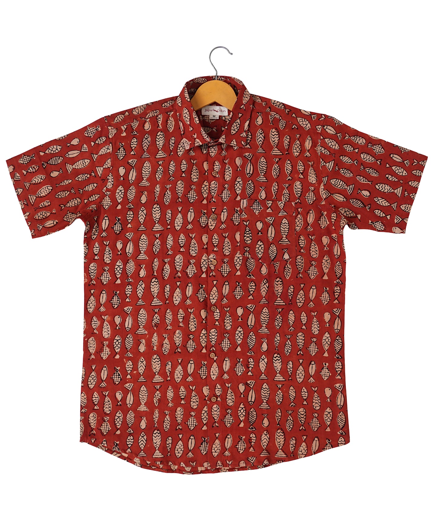 Dive into Style - Fish Print (Bagru) Shirt