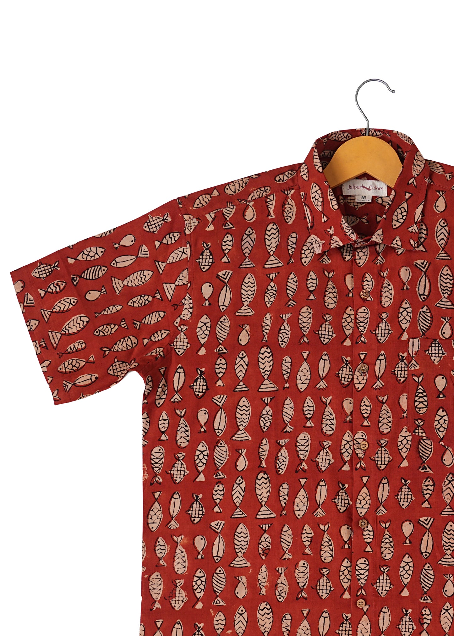 Dive into Style - Fish Print (Bagru) Shirt