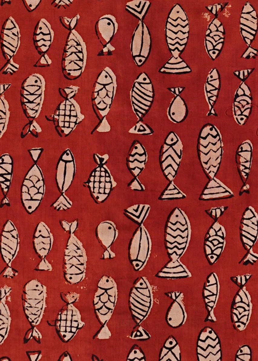 Dive into Style - Fish Print (Bagru) Shirt
