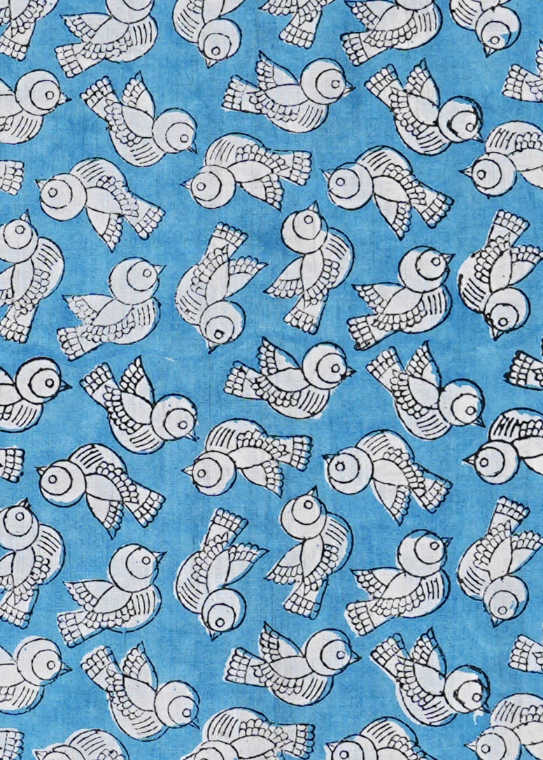 Take Flight with our Stylish Bird Themed Shirt (Bagru)