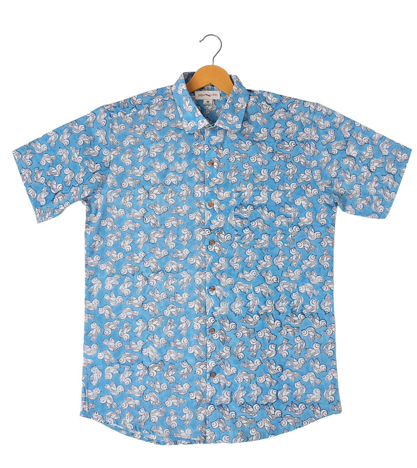 Take Flight with our Stylish Bird Themed Shirt (Bagru)