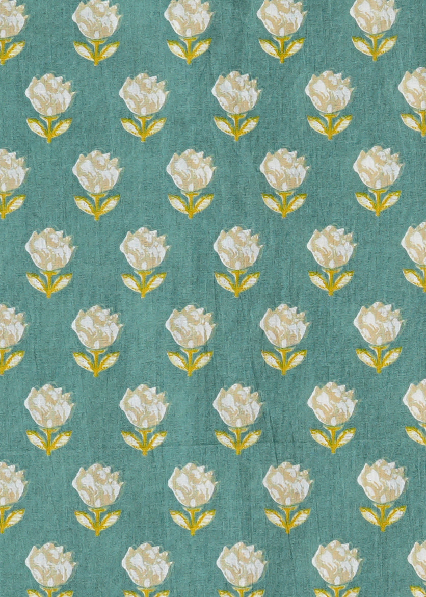 Nature's Beauty - Green Floral Shirt