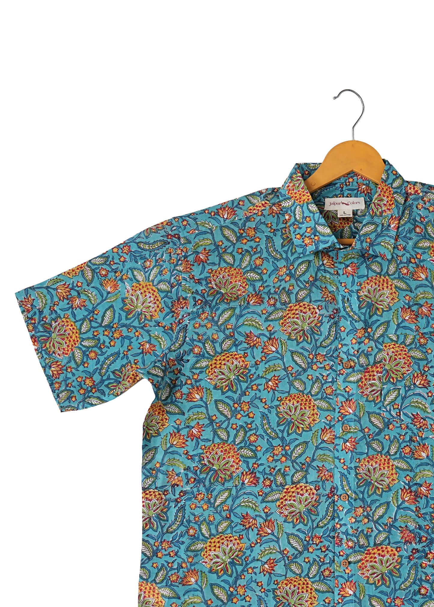 Vibrant Florals Intricate Design Multicolor Shirt