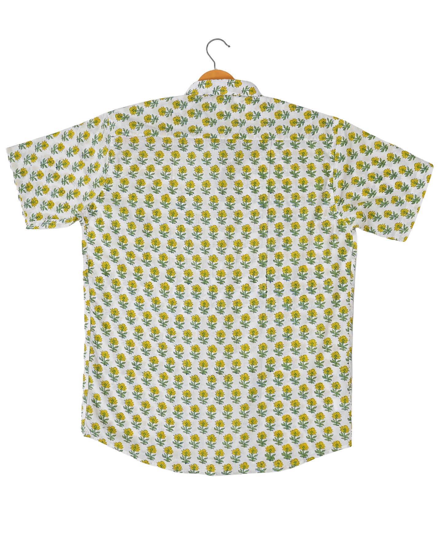 Sunshine in Fabric - Yellow Floral Motif Shirt