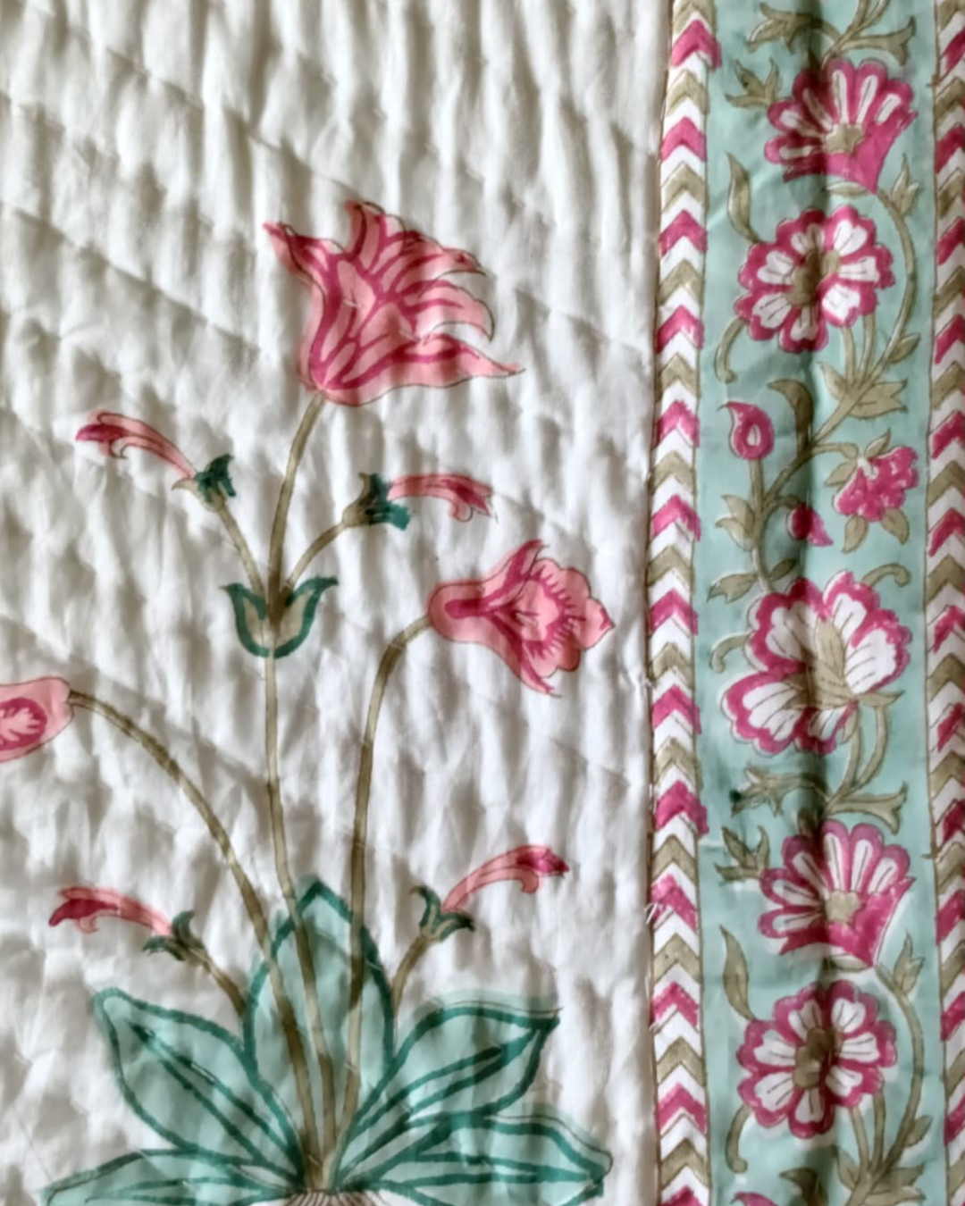 Pink Petals Paradise Bedding Comforter Set with 2 Pillow Covers