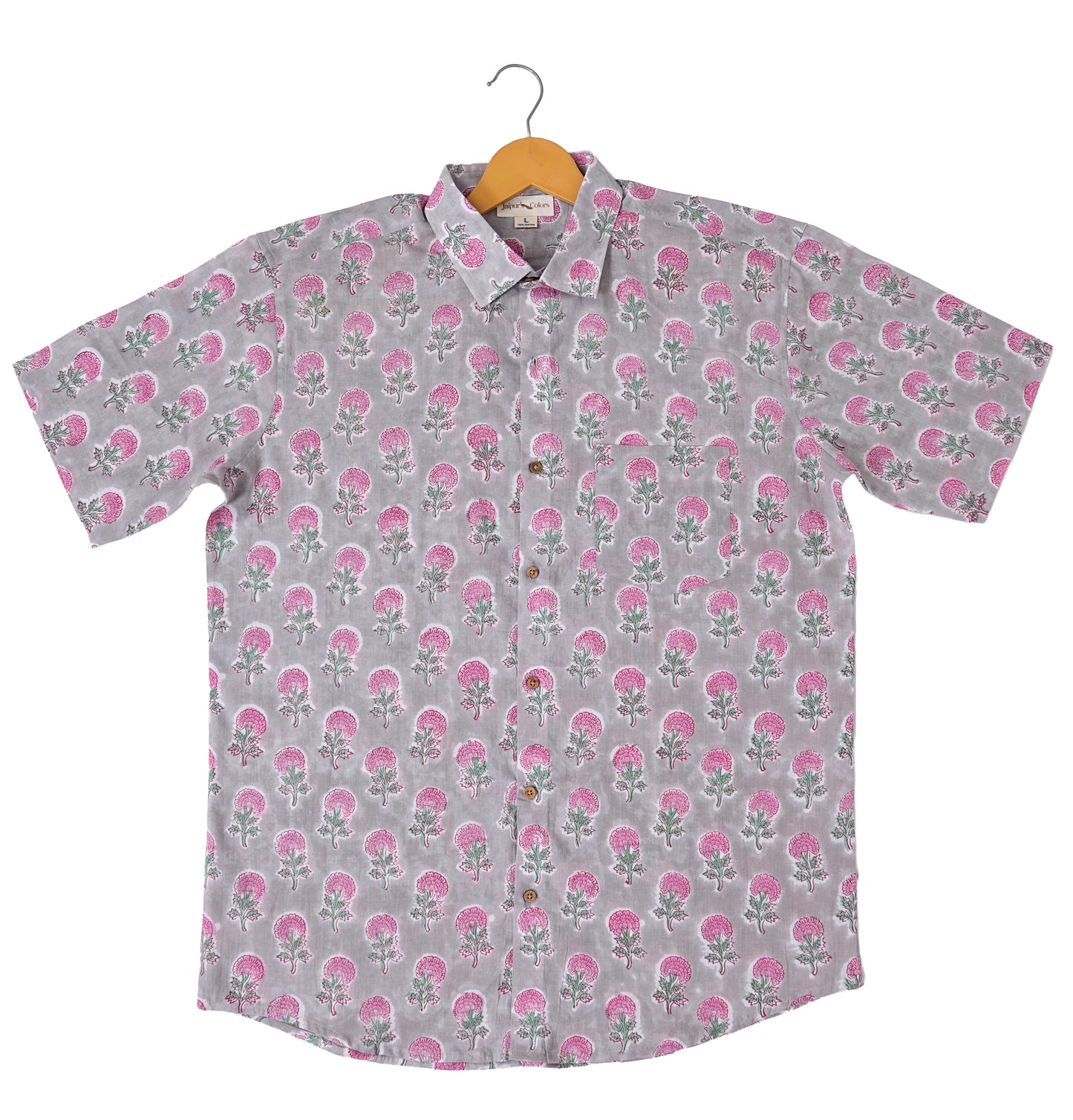 Stylish Blooms Floral Pink Motif Shirt