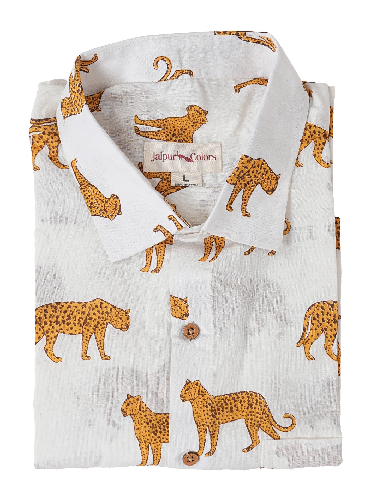 Spotted Elegance Leopard Design Shirt