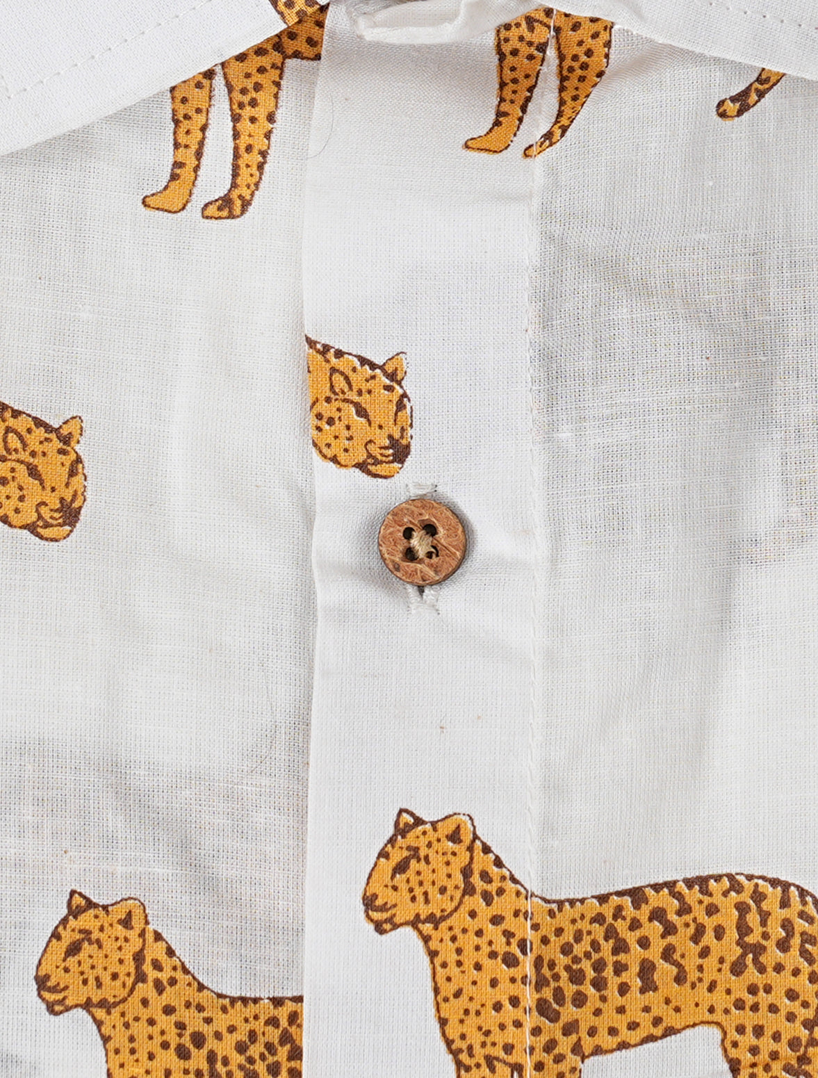 Spotted Elegance Leopard Design Shirt