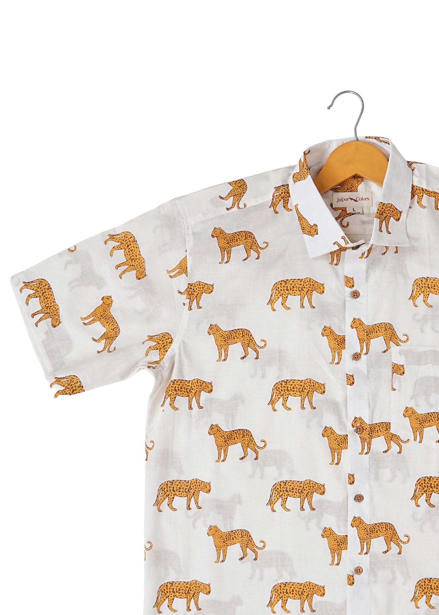 Spotted Elegance Leopard Design Shirt