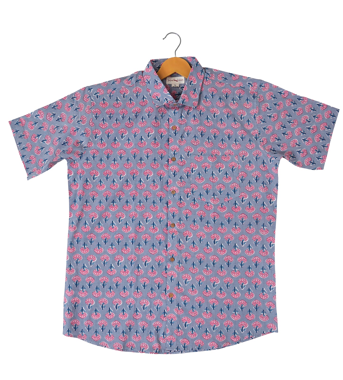 Floral Charm with a Stylish Pink Flower Shirt