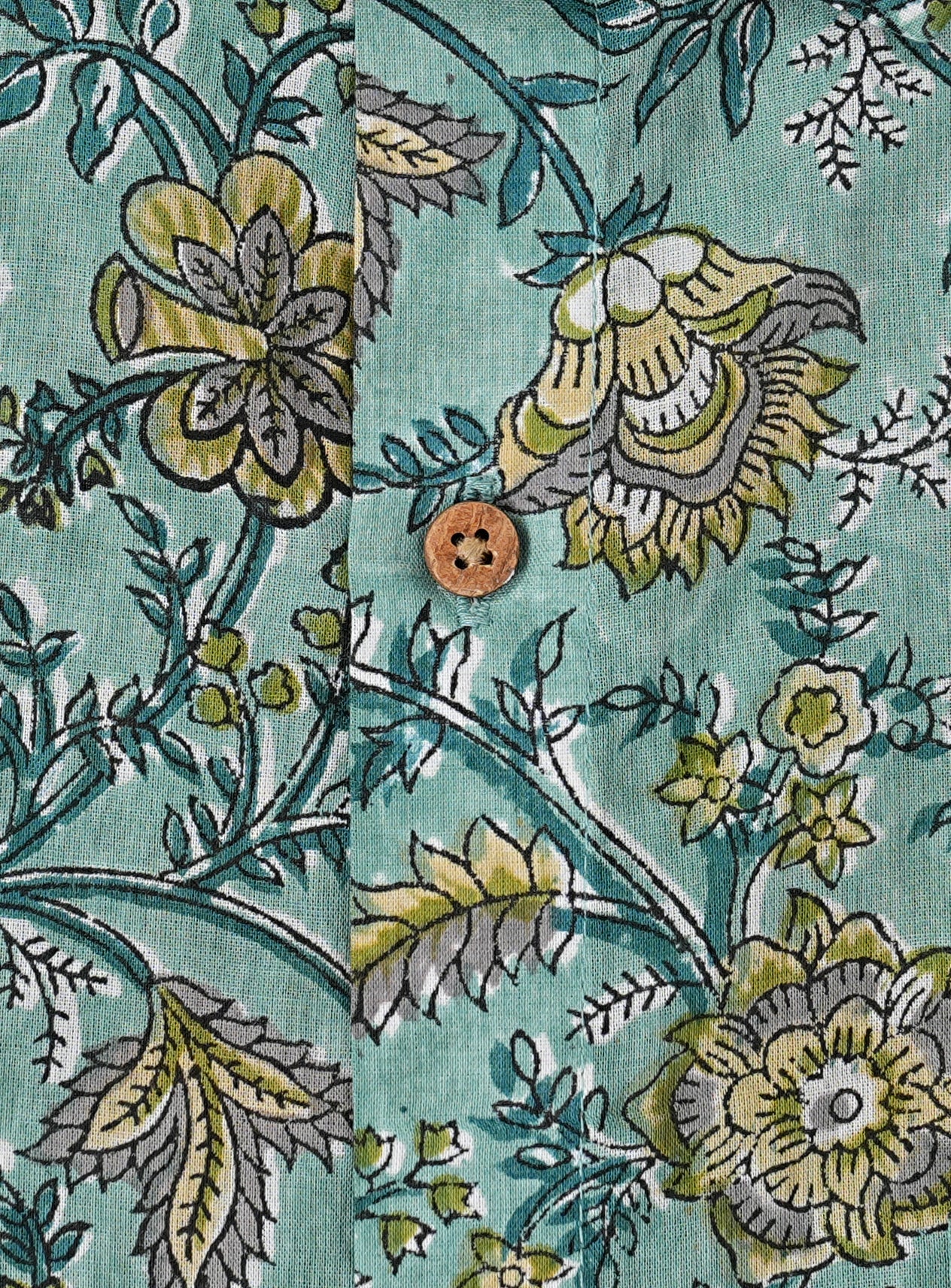 Nature's Beauty Playful Floral Motif Shirt