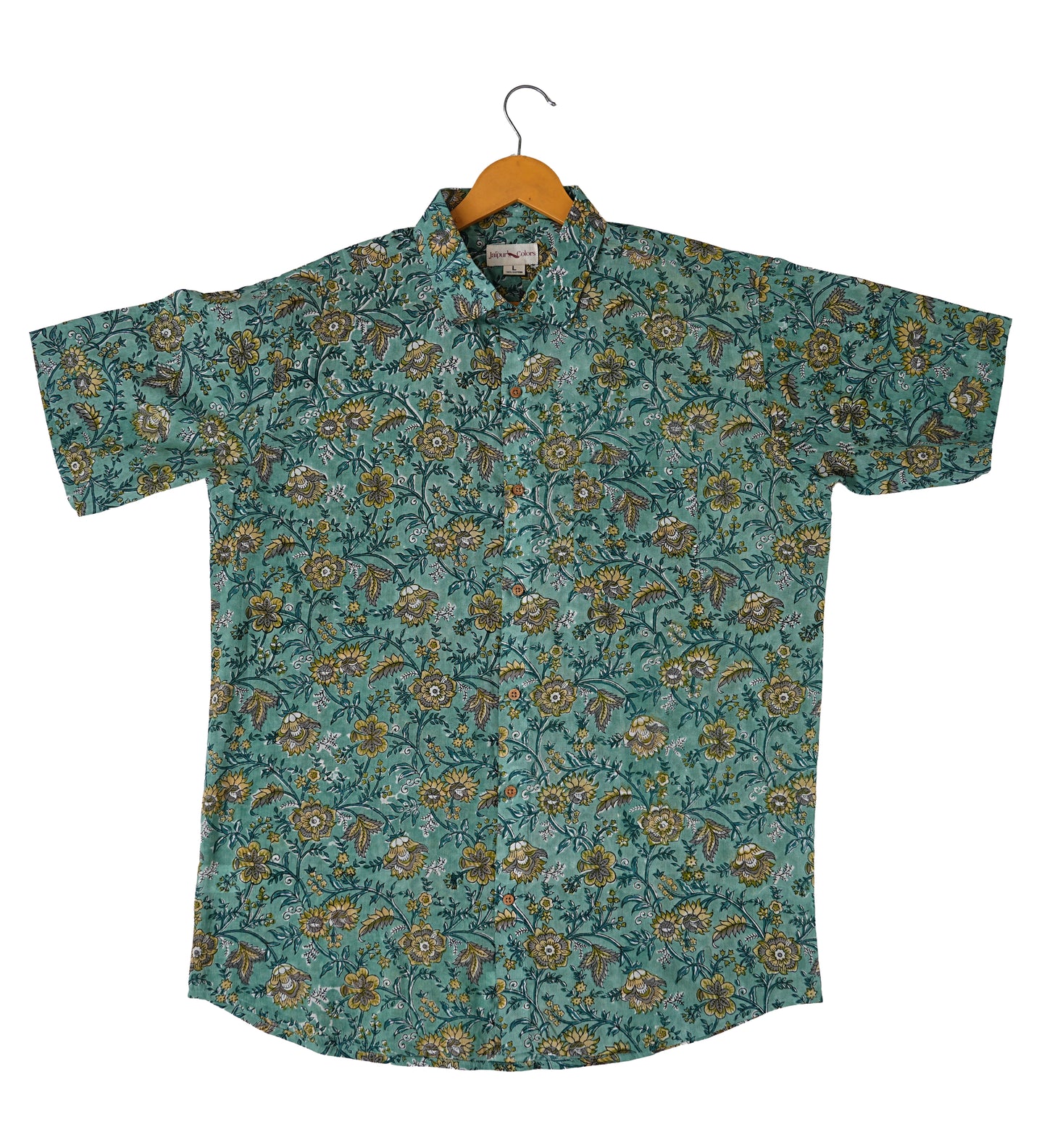 Nature's Beauty Playful Floral Motif Shirt