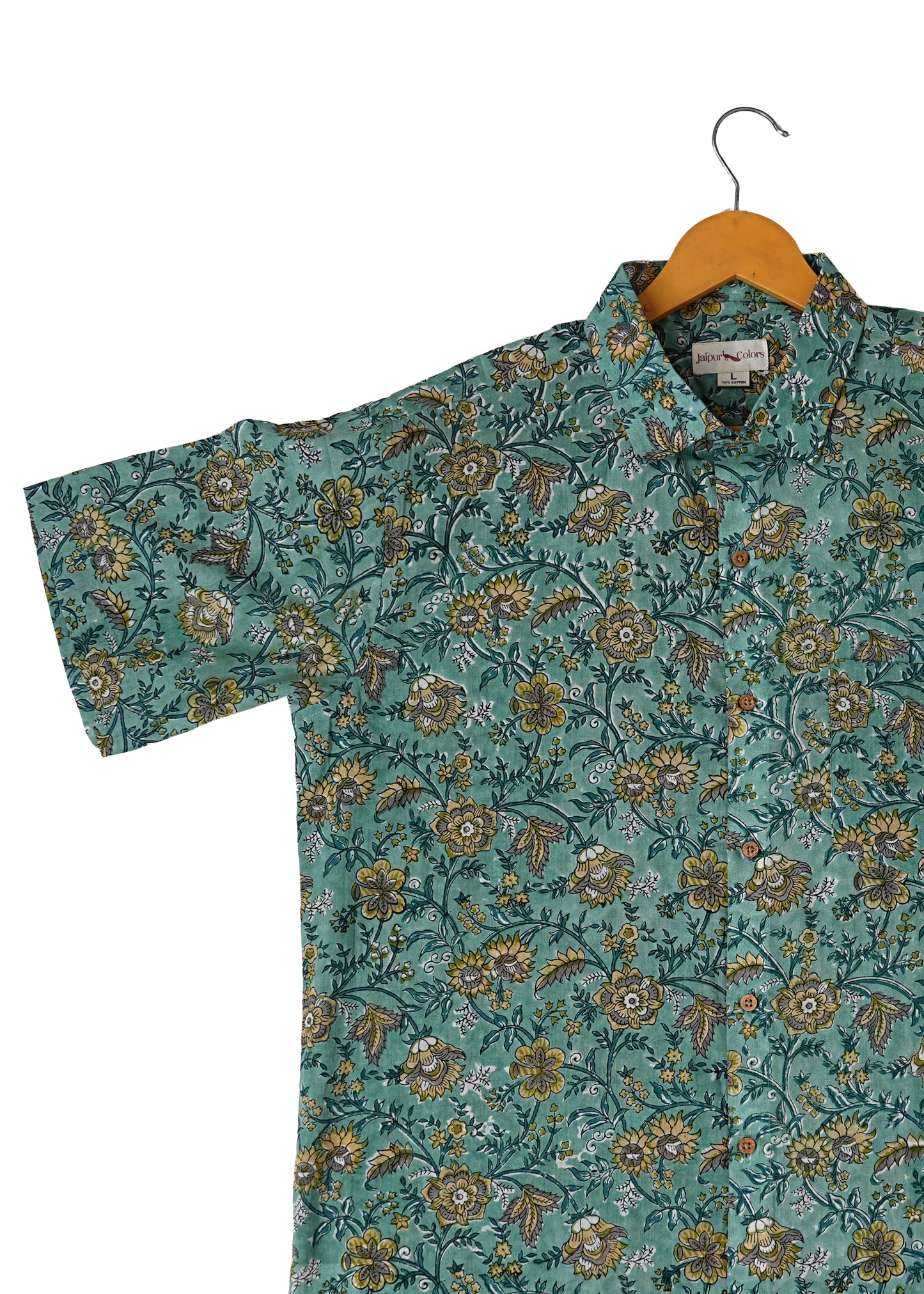 Nature's Beauty Playful Floral Motif Shirt