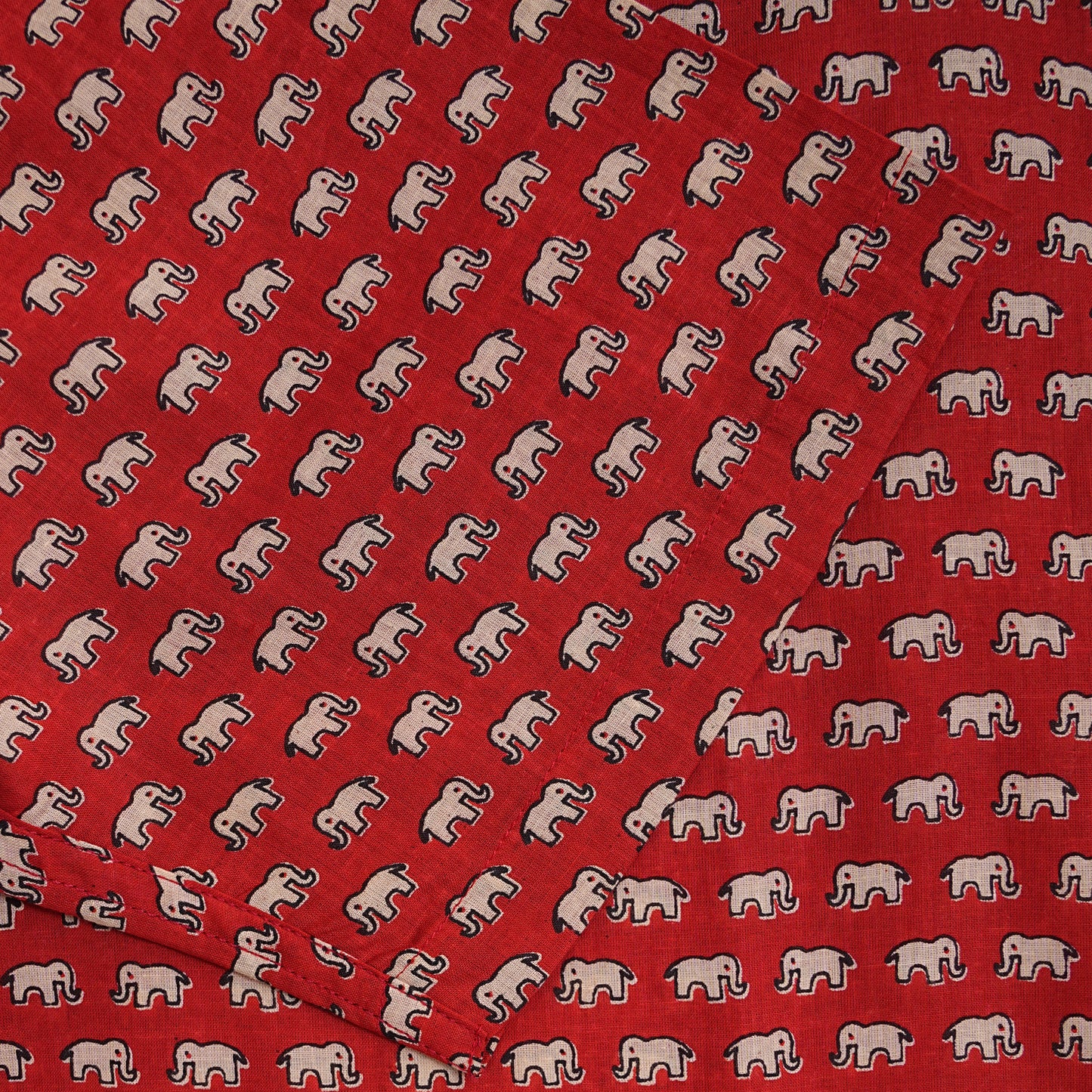 Cherry Bloom Magic Half-Sleeves Shirt - Elephant Print