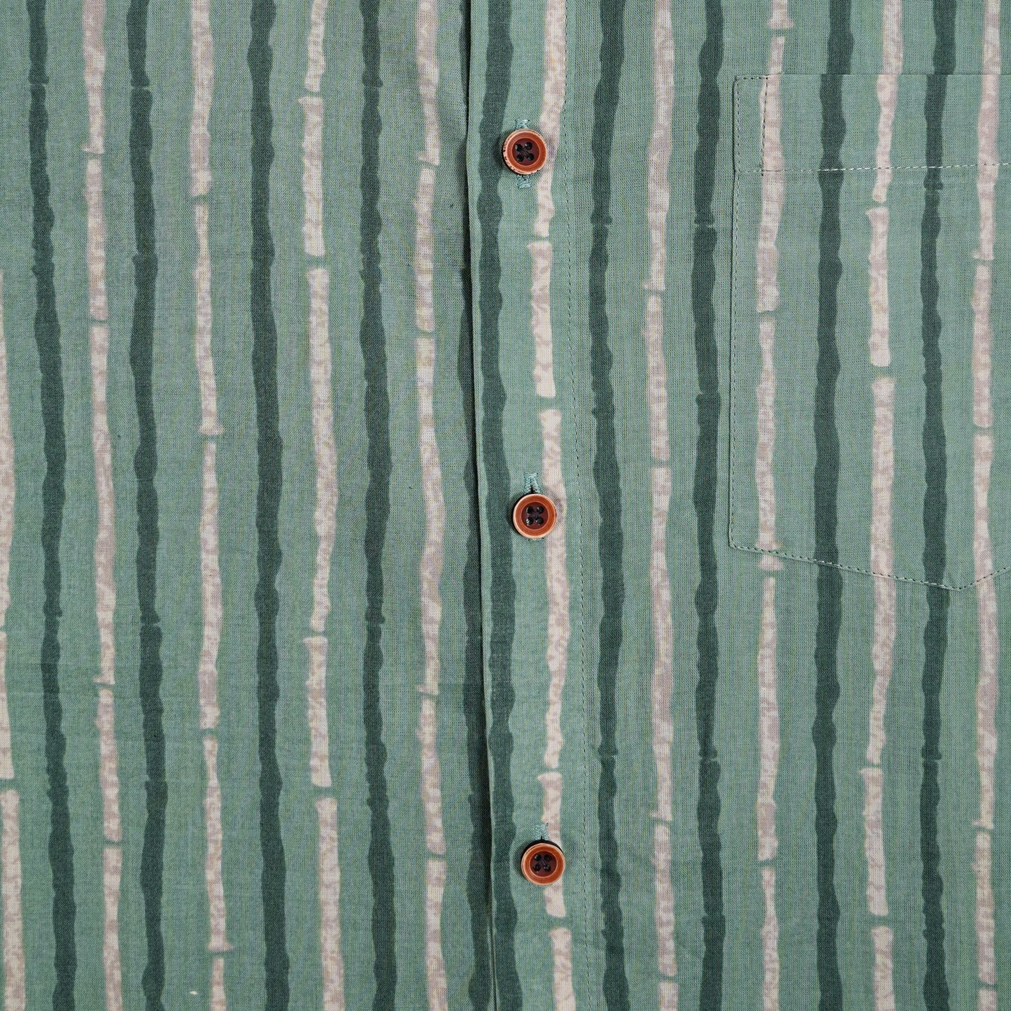 Jungle Vines on Classic Green Half-Sleeves Shirt