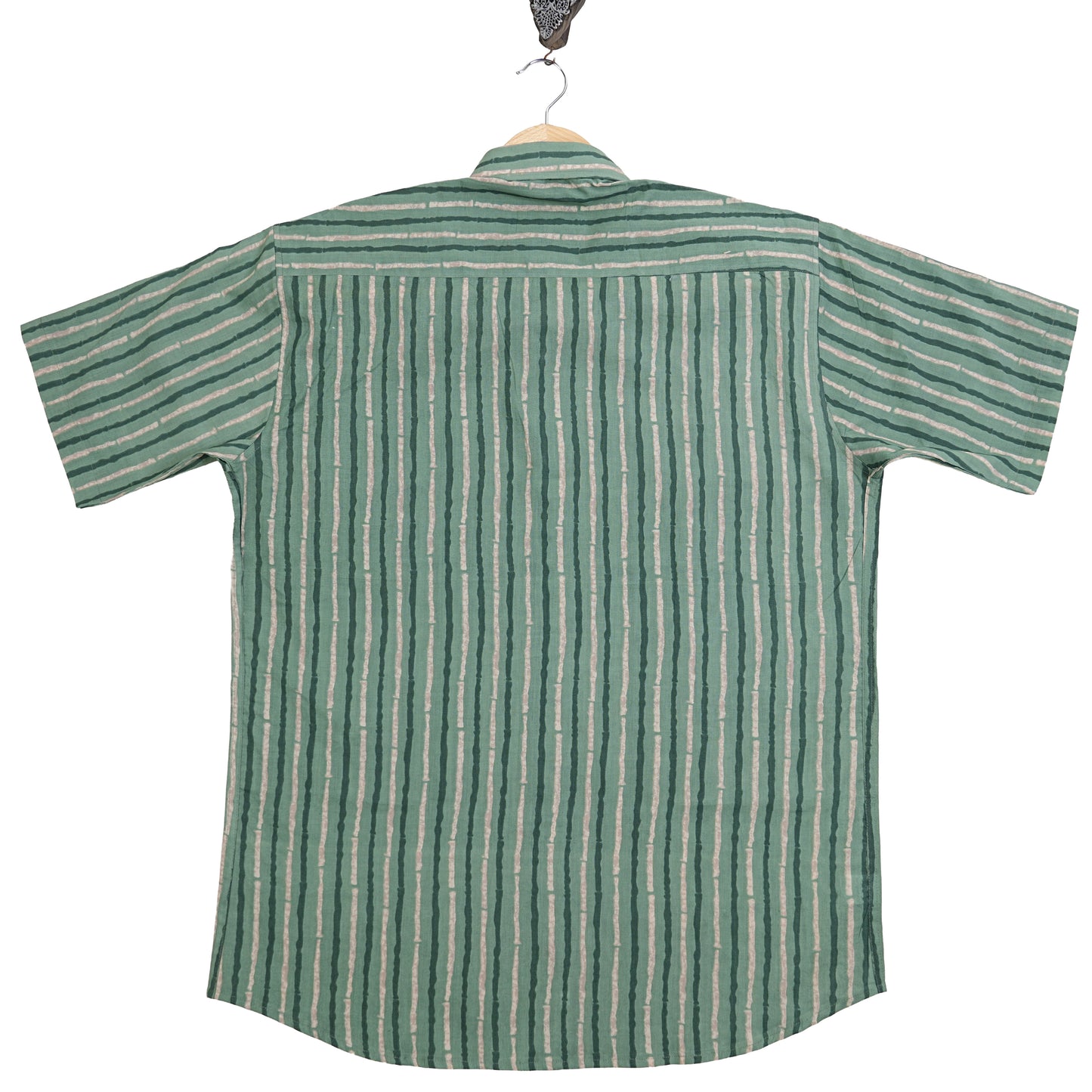 Jungle Vines on Classic Green Half-Sleeves Shirt