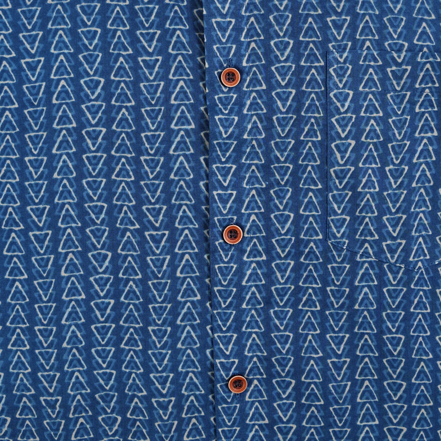Navy Maze in Light Mood Half-Sleeves Shirt