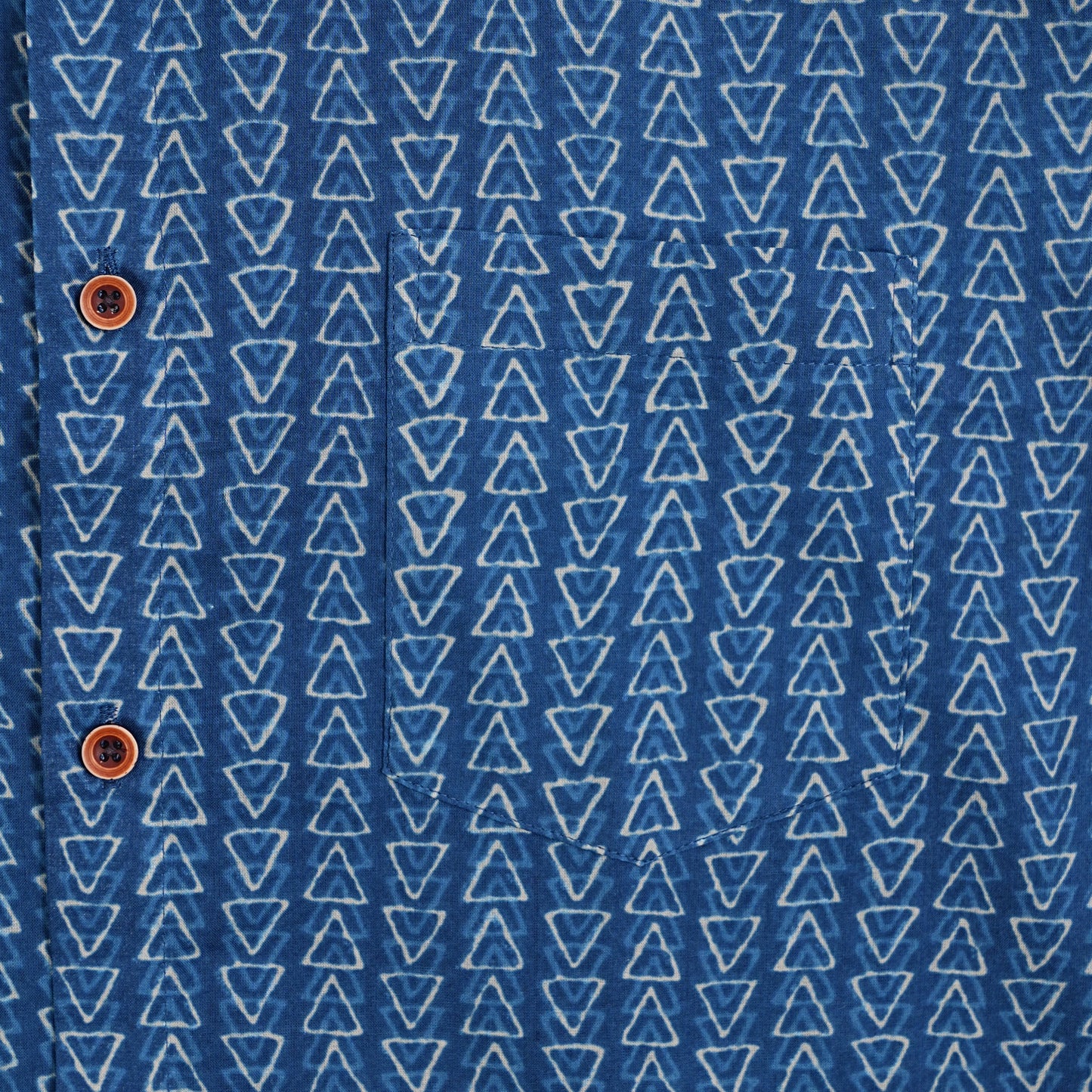 Navy Maze in Light Mood Half-Sleeves Shirt