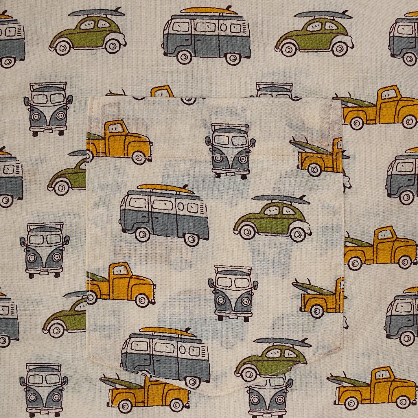 Soft Safari in Printed Cream Half-Sleeves Shirt