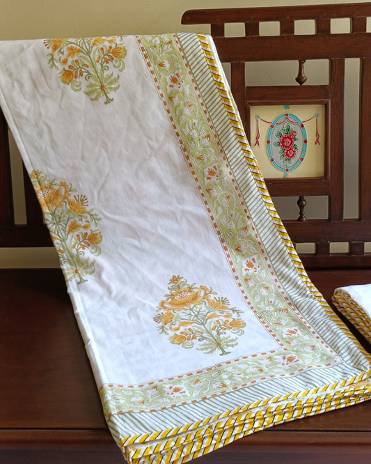Golden Floral  Luxury Reversible Dohar