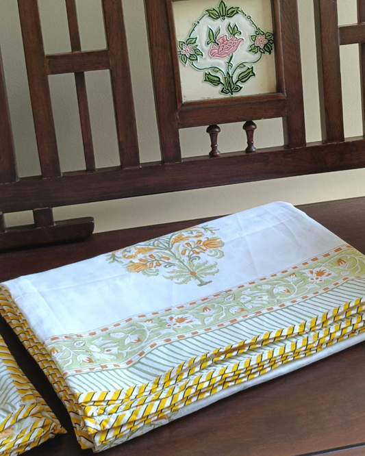 Golden Floral  Luxury Reversible Dohar