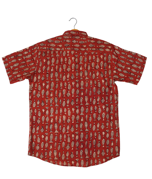 Dive into Style - Fish Print (Bagru) Shirt