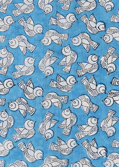 Take Flight with our Stylish Bird Themed Shirt (Bagru)