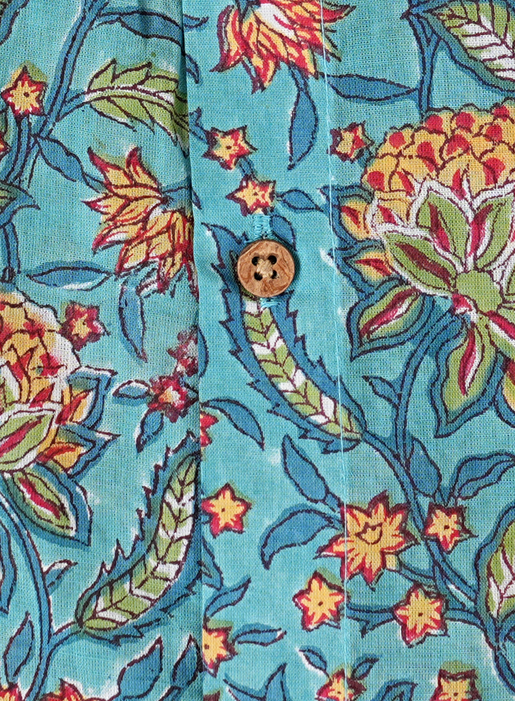 Vibrant Florals Intricate Design Multicolor Shirt