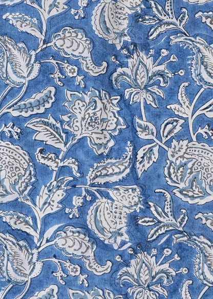 Make a Statement - Blue Floral Pattern Shirt