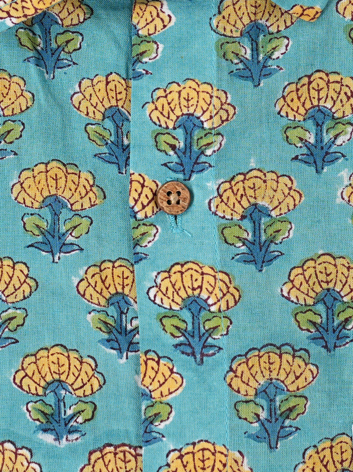 Floral Fusion Trendylook Mustard Floral Shirt