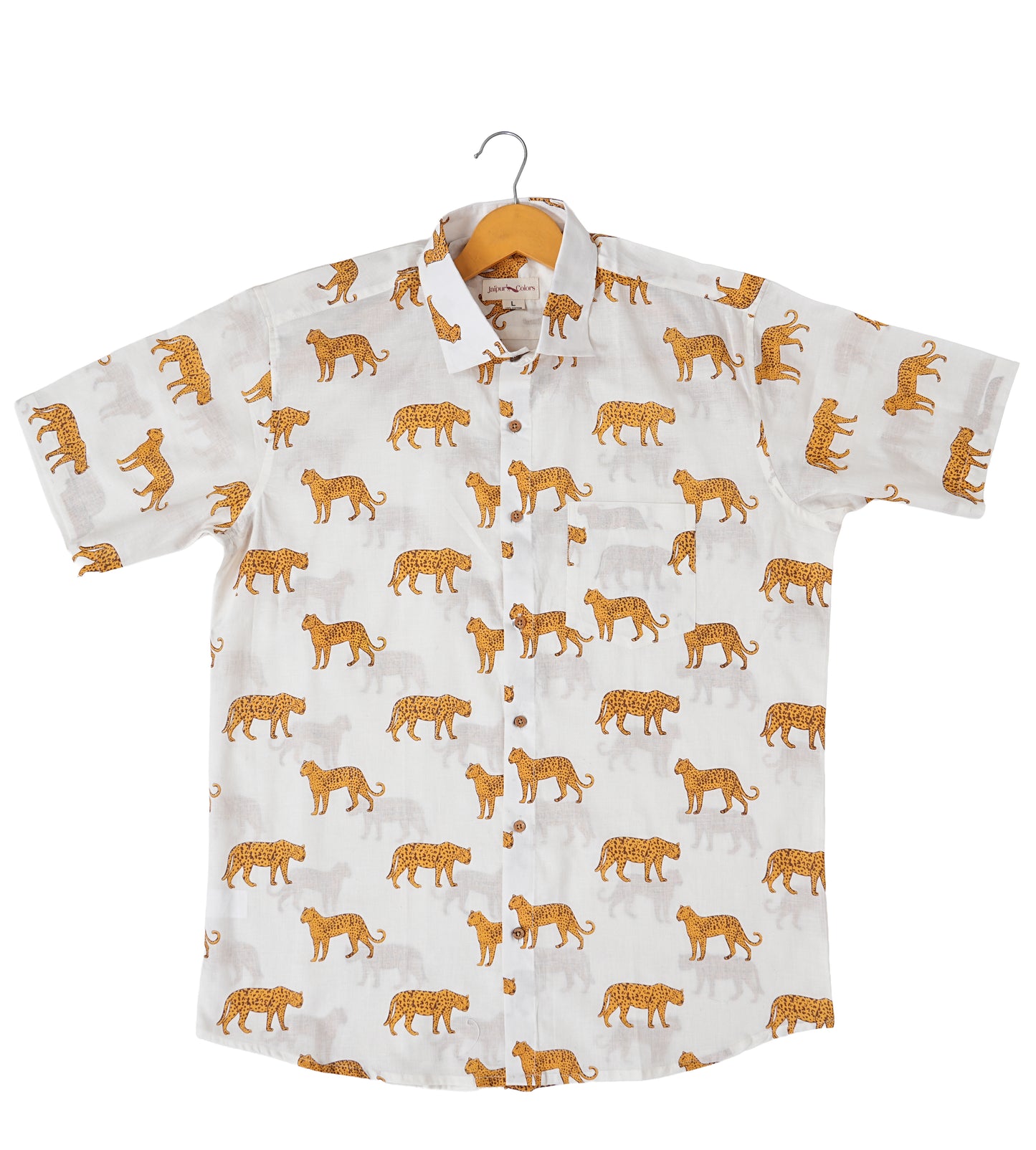 Spotted Elegance Leopard Design Shirt