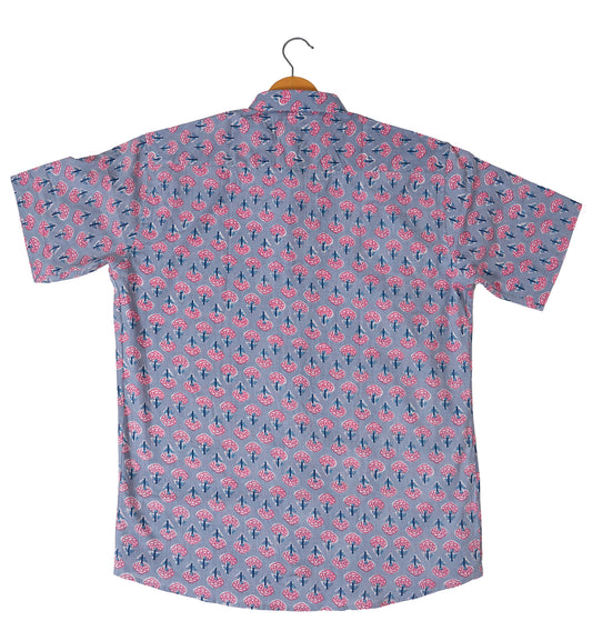 Floral Charm with a Stylish Pink Flower Shirt