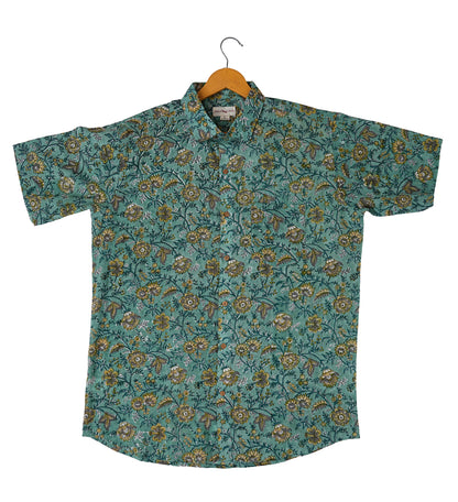 Nature's Beauty Playful Floral Motif Shirt