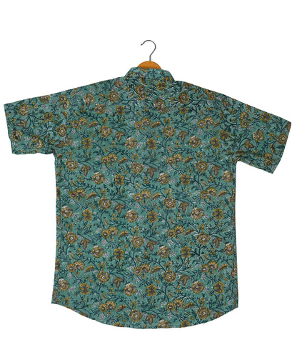 Nature's Beauty Playful Floral Motif Shirt