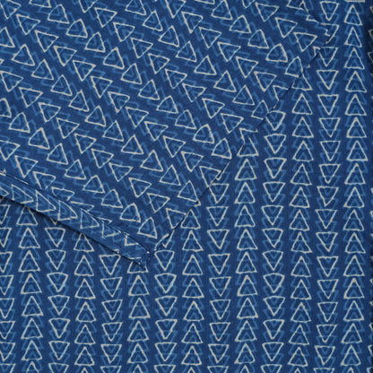 Navy Maze in Light Mood Half-Sleeves Shirt