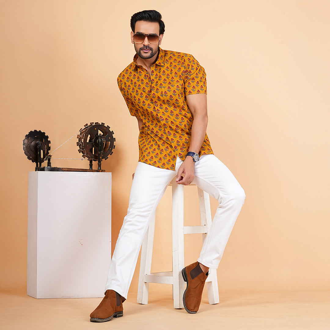Mustard floral delight Shirt