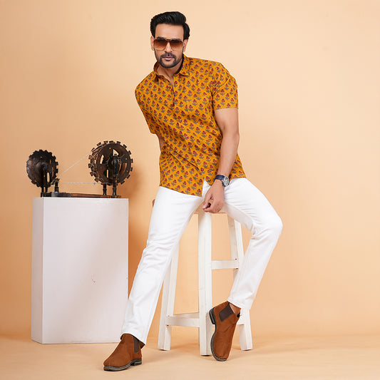 Mustard floral delight Shirt