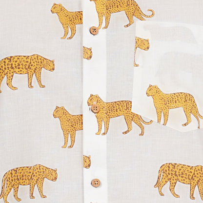 Spotted Elegance Leopard Design Shirt