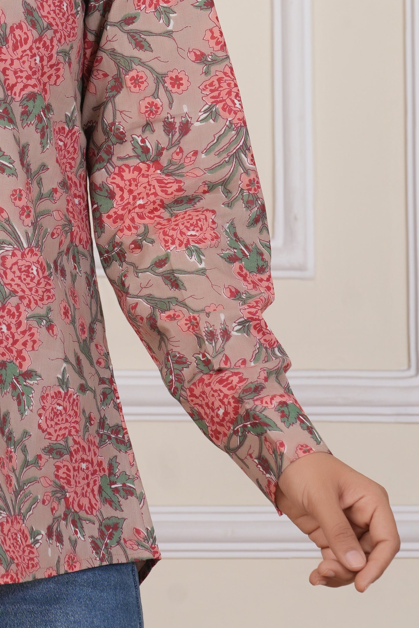 Floral Elegance Printed Women’s Casual Shirt