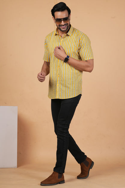 Handblock  Desert Sun Shirt
