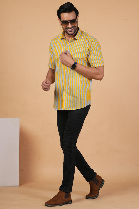 Handblock  Desert Sun Shirt