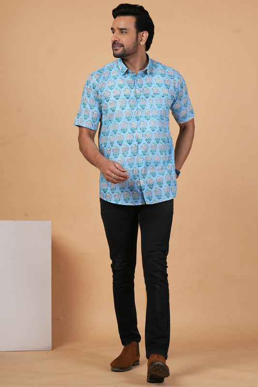 Mughal Garden Handblock Shirt