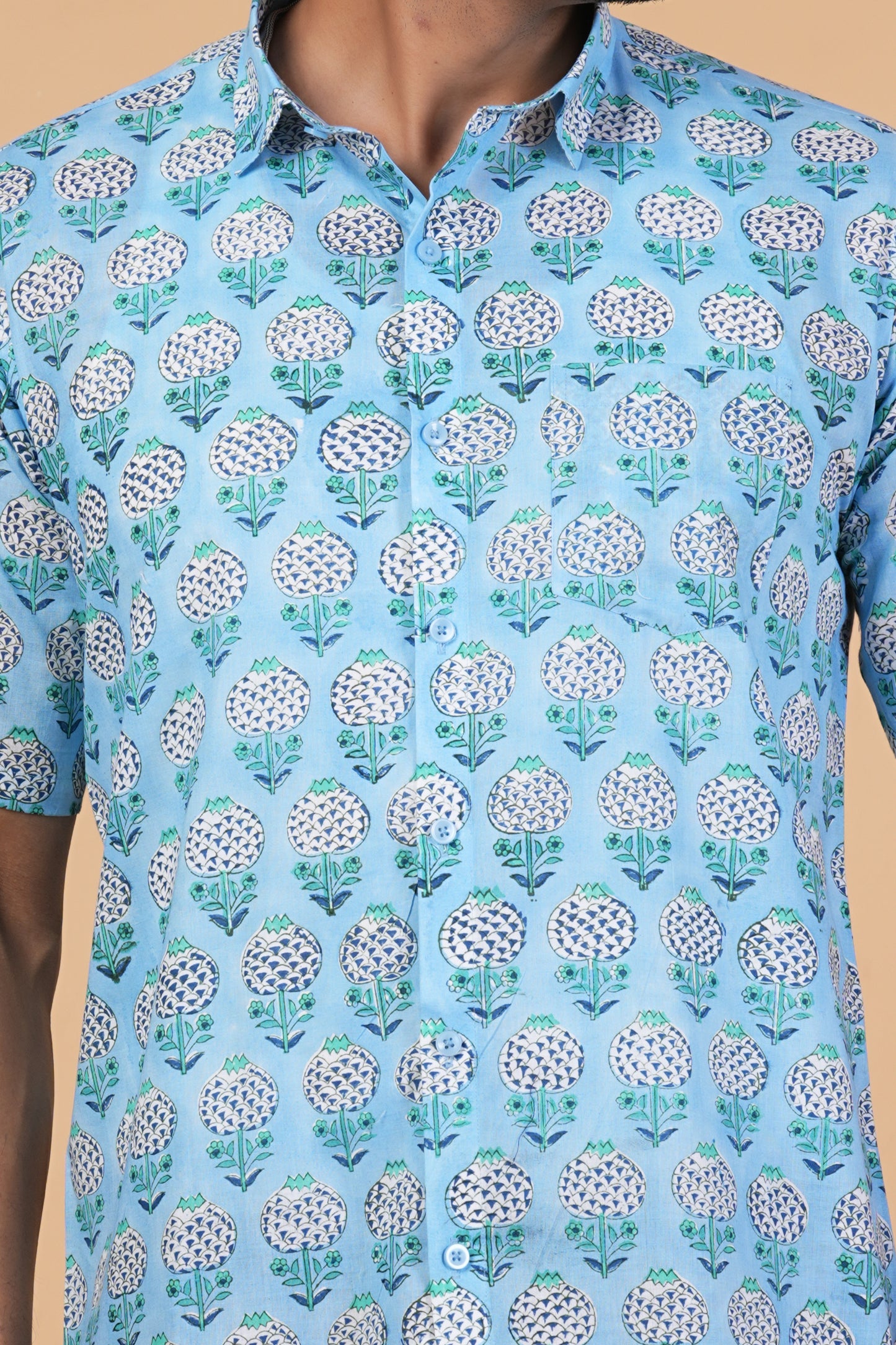 Mughal Garden Handblock Shirt