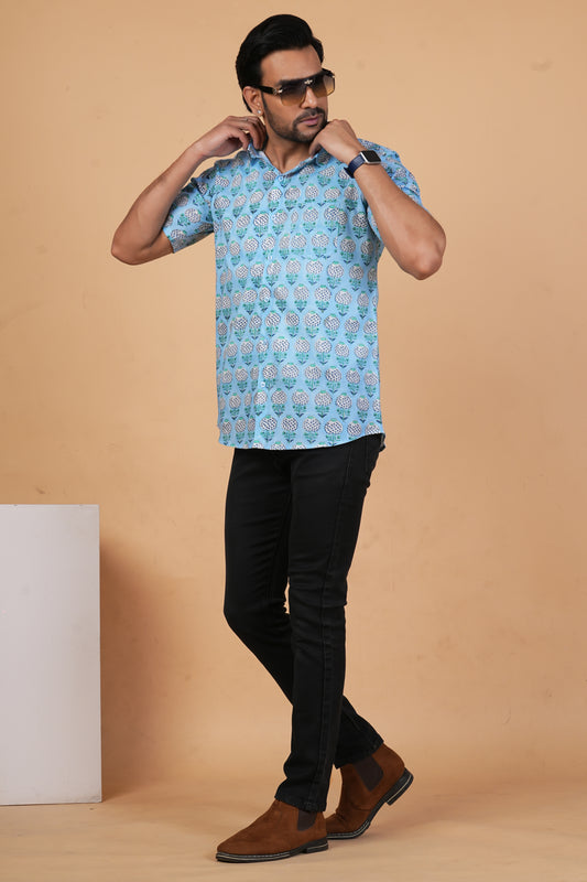 Mughal Garden Handblock Shirt