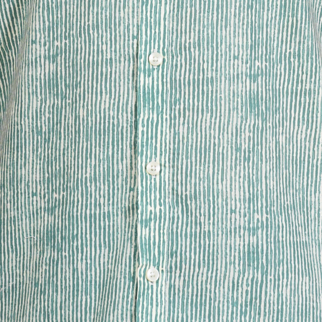 Emerald Stripe Cotton Shirt