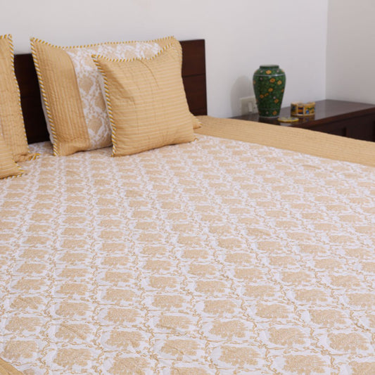 Mughal Handblock Quilted Comforter Set