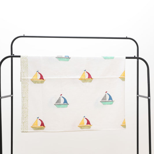 Kid Boat Handblock Towel