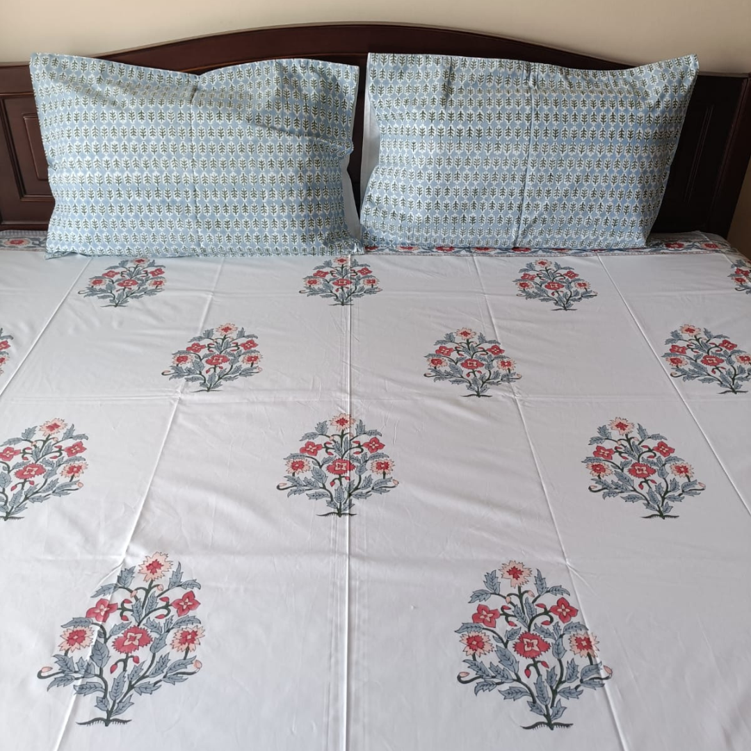 Percale Cotton Bedsheet – 300 TC