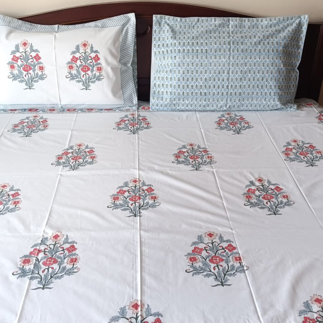 Percale Cotton Bedsheet – 300 TC