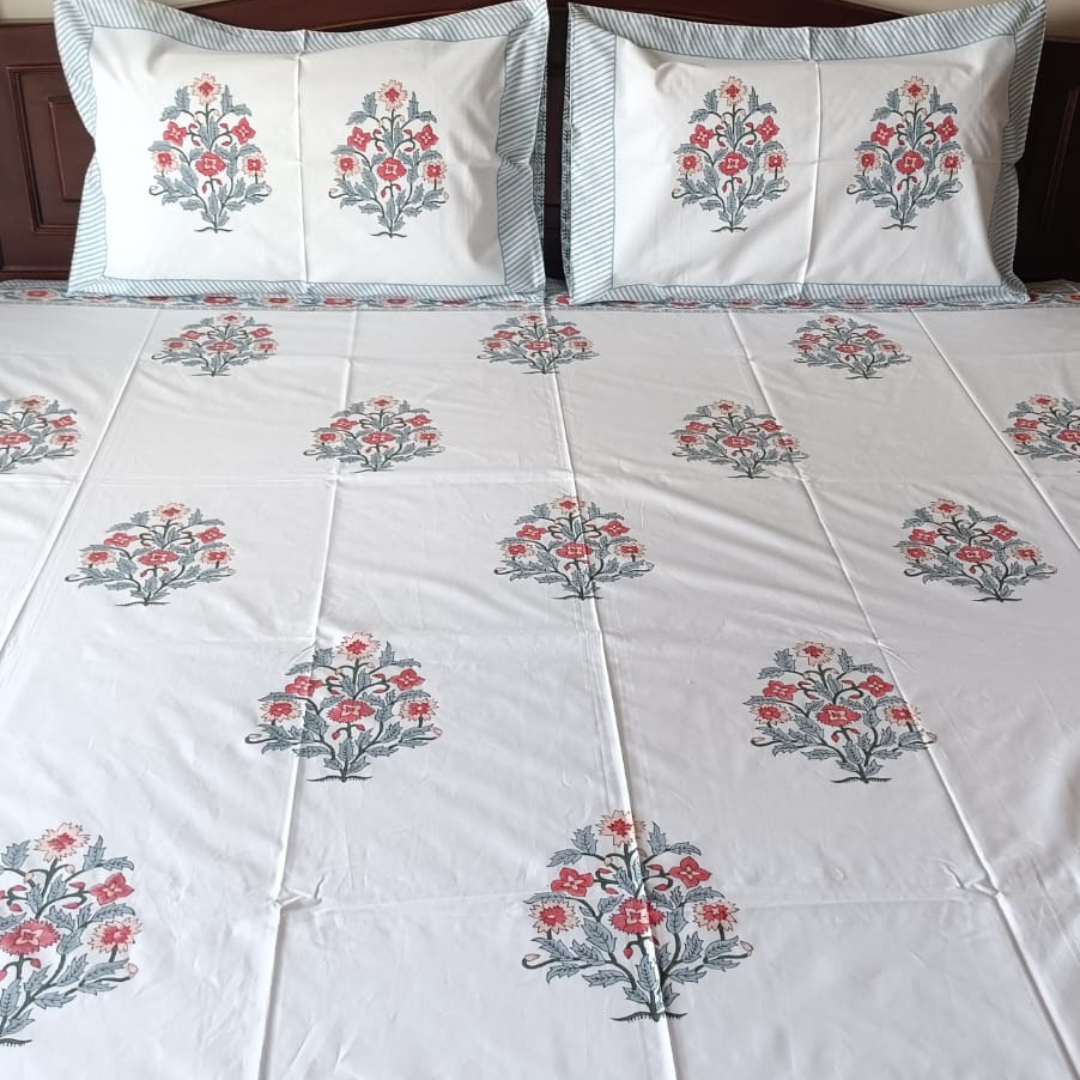 Percale Cotton Bedsheet – 300 TC